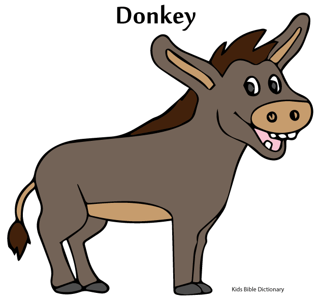 Donkey for Little Kids - Printable Bible Image